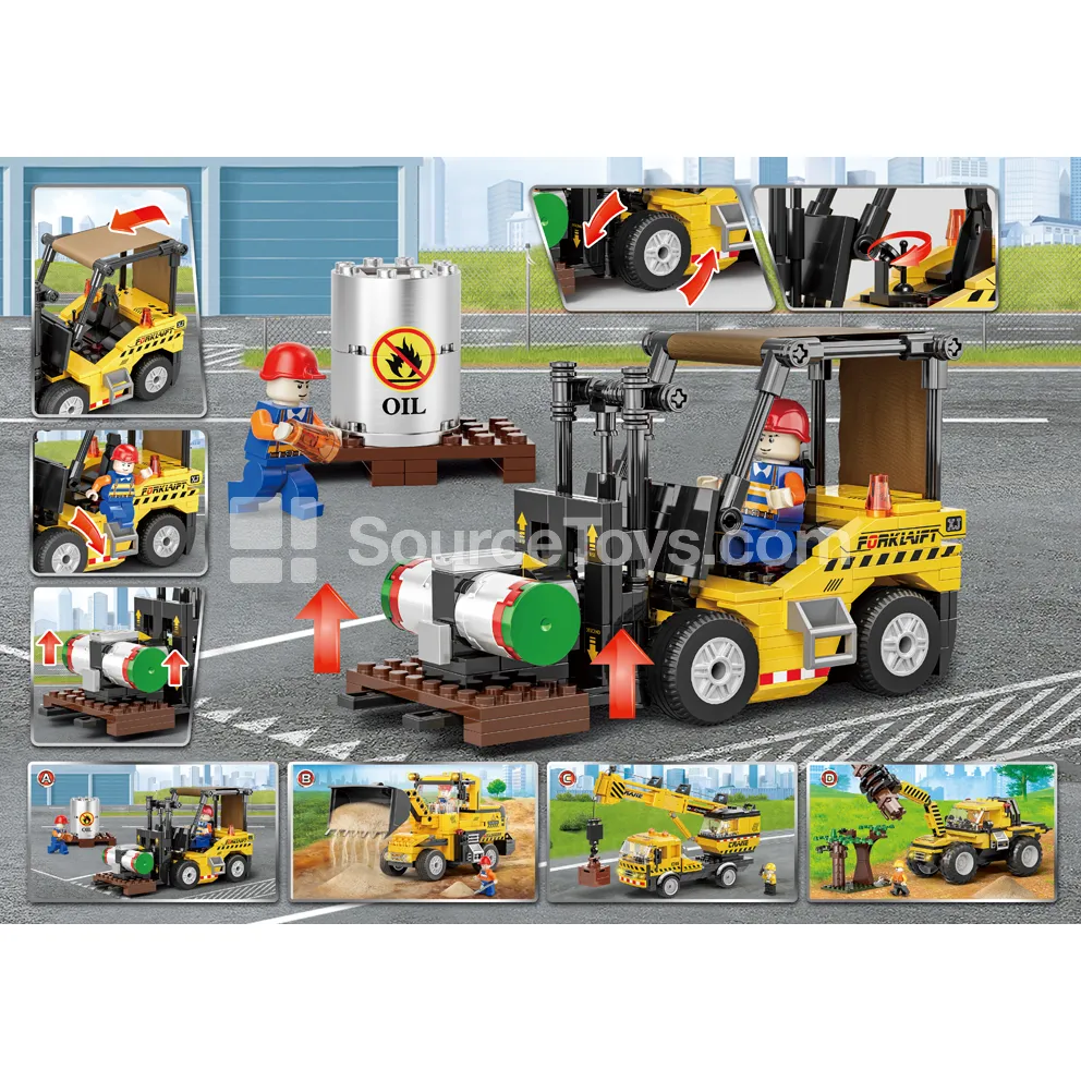 XJ-847A Forklift Truck Building Blocks