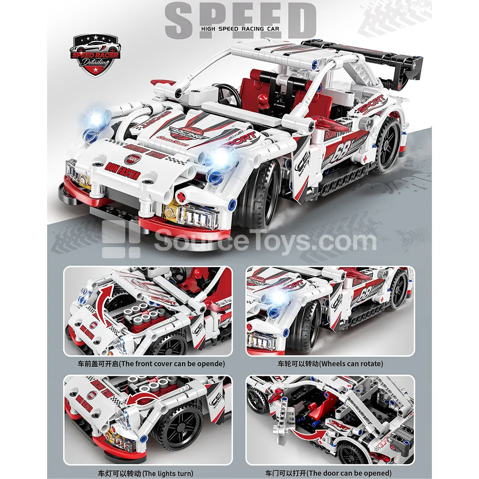 XJ-082C 718 Racing Sports Car Building Blocks XJ-082C 718 Racing Sports Car Building Blocks