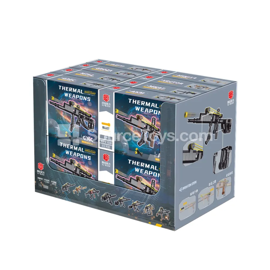 XJ-9701 Toy Gun Model Building Blocks Assorted Display Box XJ-9701 Toy Gun Model Building Blocks Assorted Display Box
