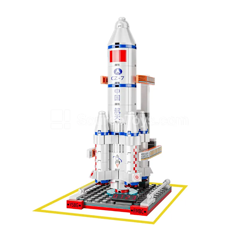 XJ-858A CZ-7 Carrier Rocket Building Blocks