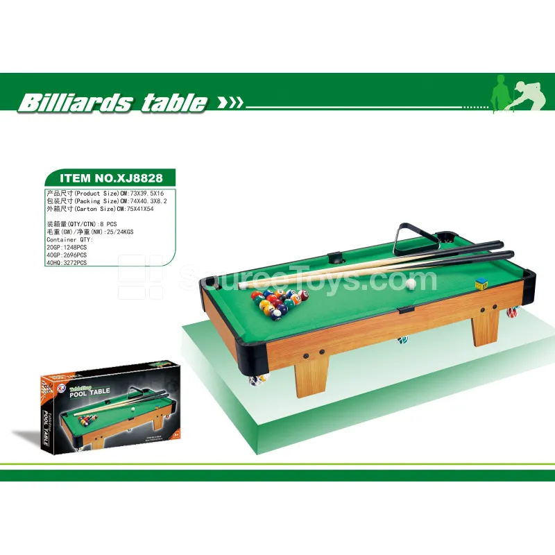 XJ8828 Wooden Tabletop Pool Table 73x39.5x16CM XJ8828 Wooden Tabletop Pool Table 73x39.5x16CM