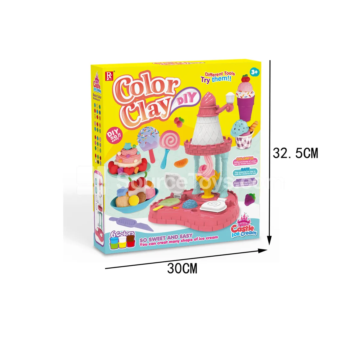 Castle Ice Cream Maker Pretend-Play Clay Set