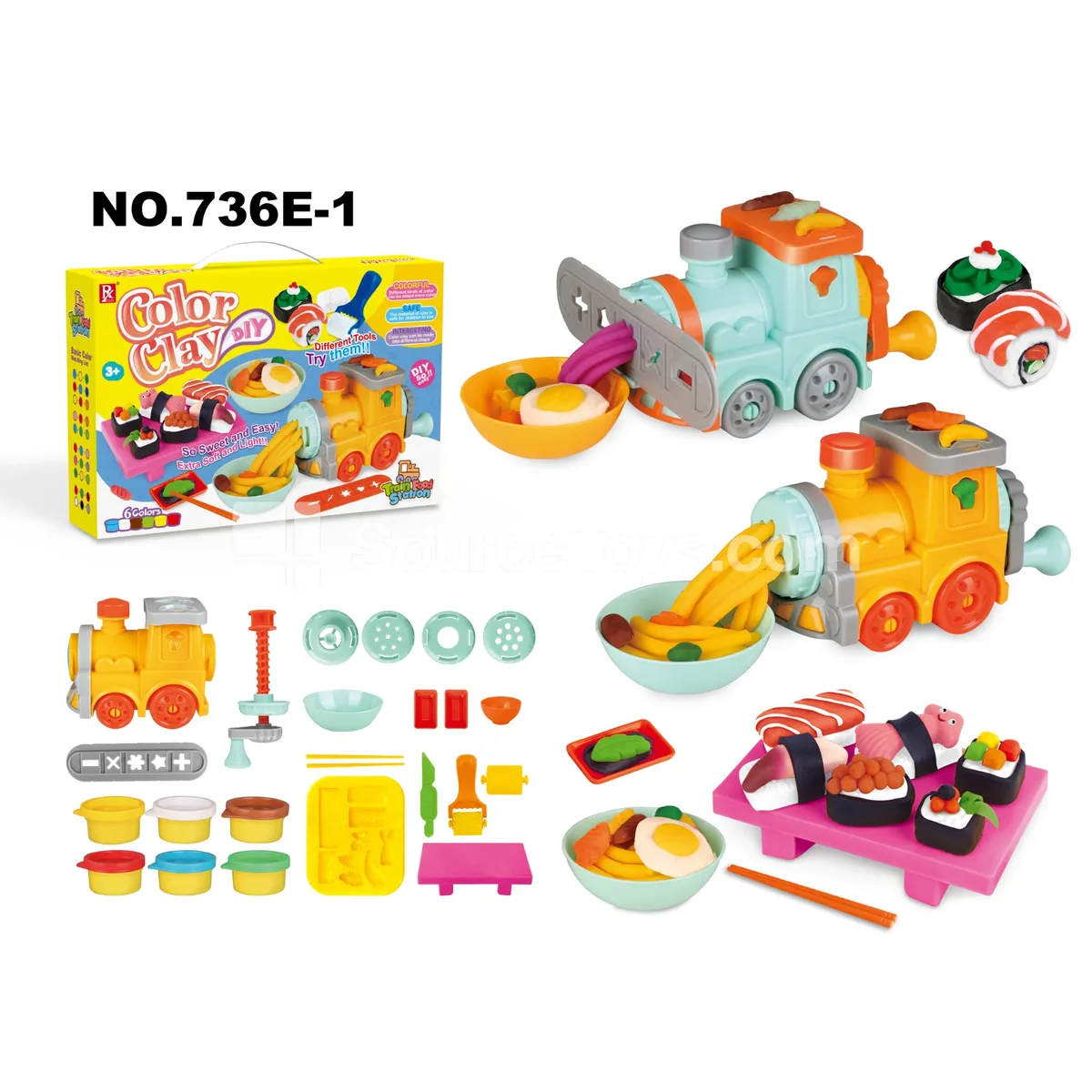 Train Noodle Maker Pretend Play Clay Set Train Noodle Maker Pretend Play Clay Set
