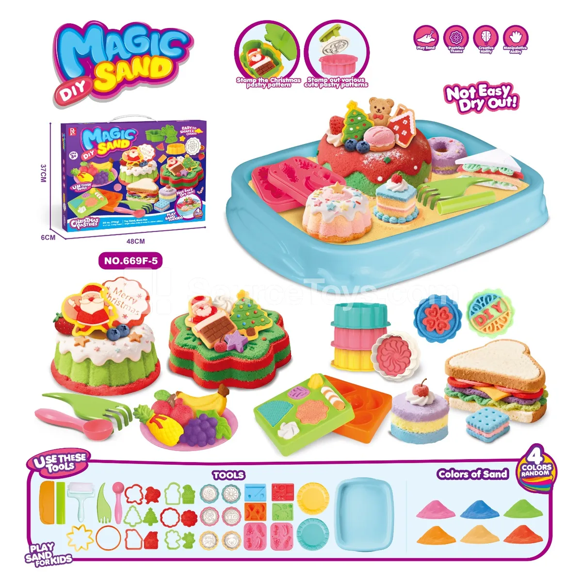 Sand Tray Christmas Pastry Play Set Sand Tray Christmas Pastry Play Set