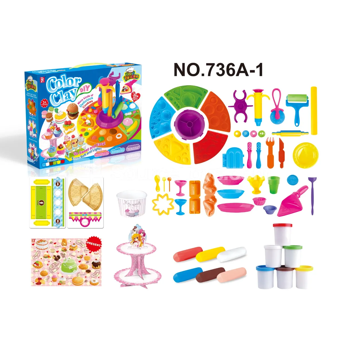 Food Paradise Pretend-Play Clay Set