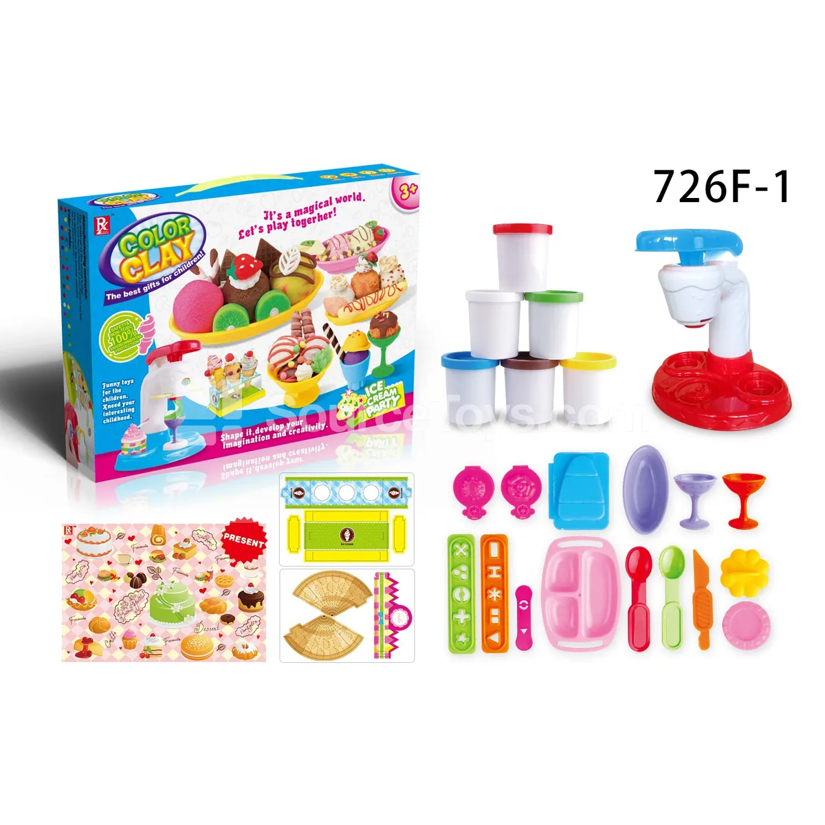 Ice Cream Party Pretend-Play Clay Set