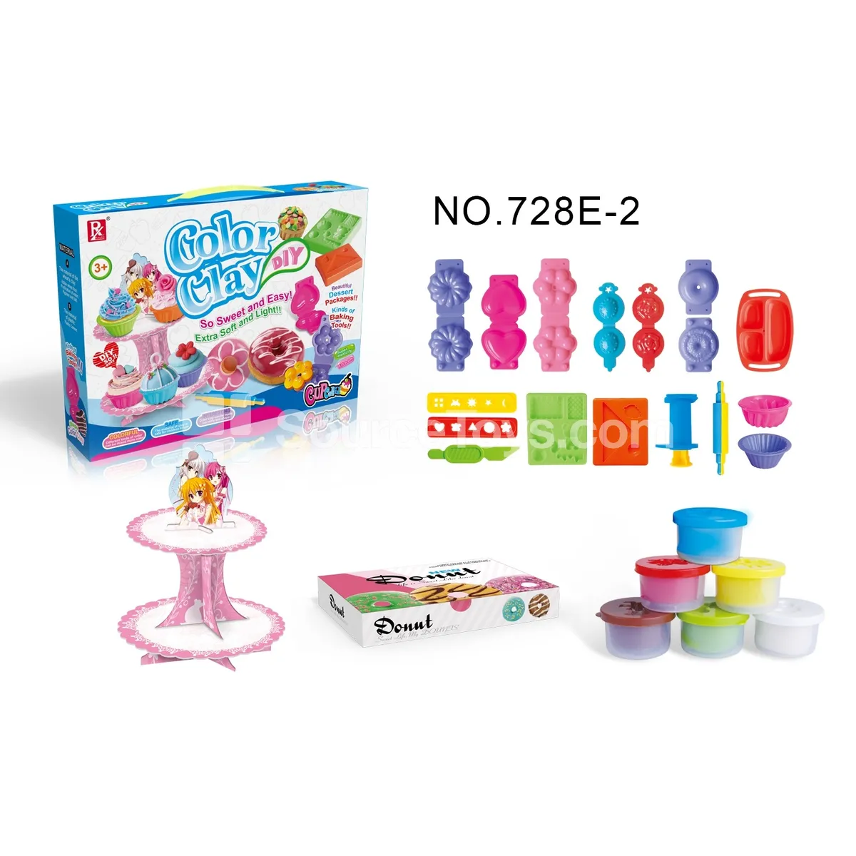 Mini Cake Pretend-Play Clay Set