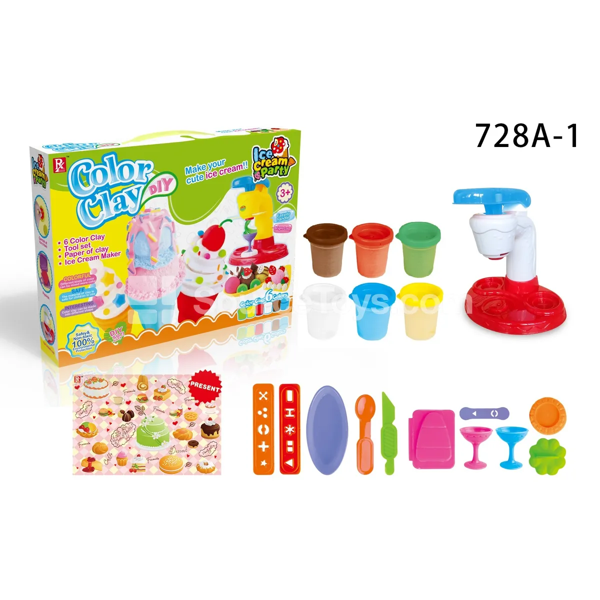 Cake Party Pretend-Play Clay Set