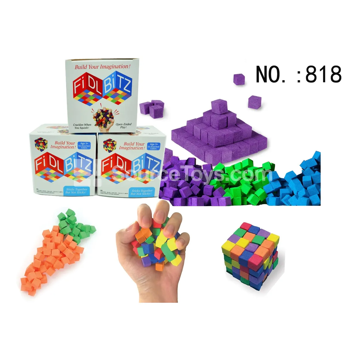 Magic Cube Building Blocks (Single Color Box) Magic Cube Building Blocks (Single Color Box)