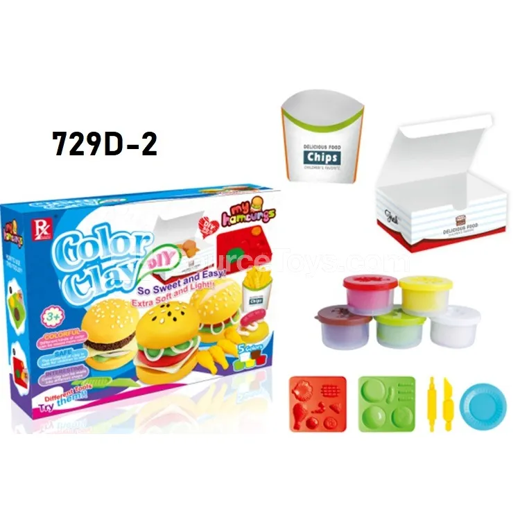 Delicious Burger Pretend-Play Clay Set