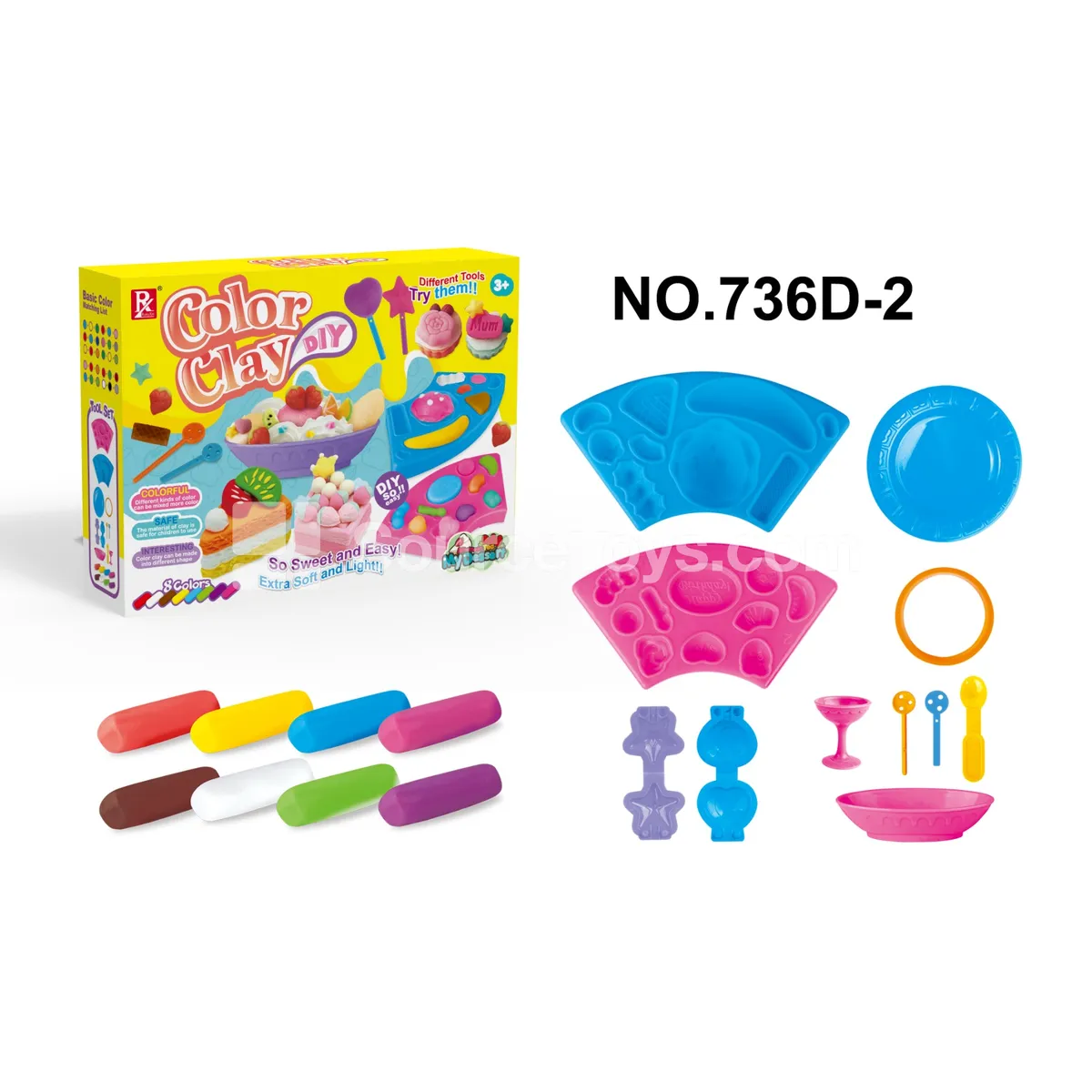 Afternoon Dessert Pretend-Play Modeling Clay Set Afternoon Dessert Pretend-Play Modeling Clay Set