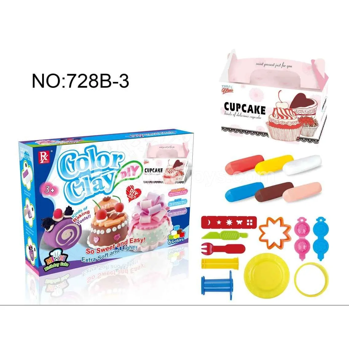 Mini Birthday Cake Pretend-Play Clay Set Mini Birthday Cake Pretend-Play Clay Set