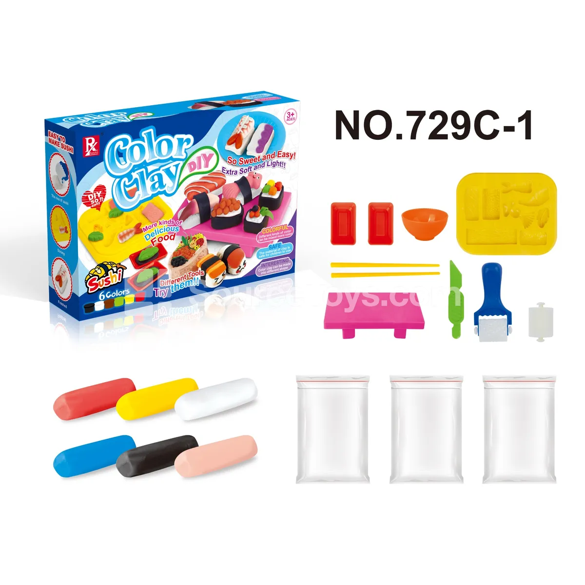 Mini Sushi Pretend-Play Clay Set Mini Sushi Pretend-Play Clay Set