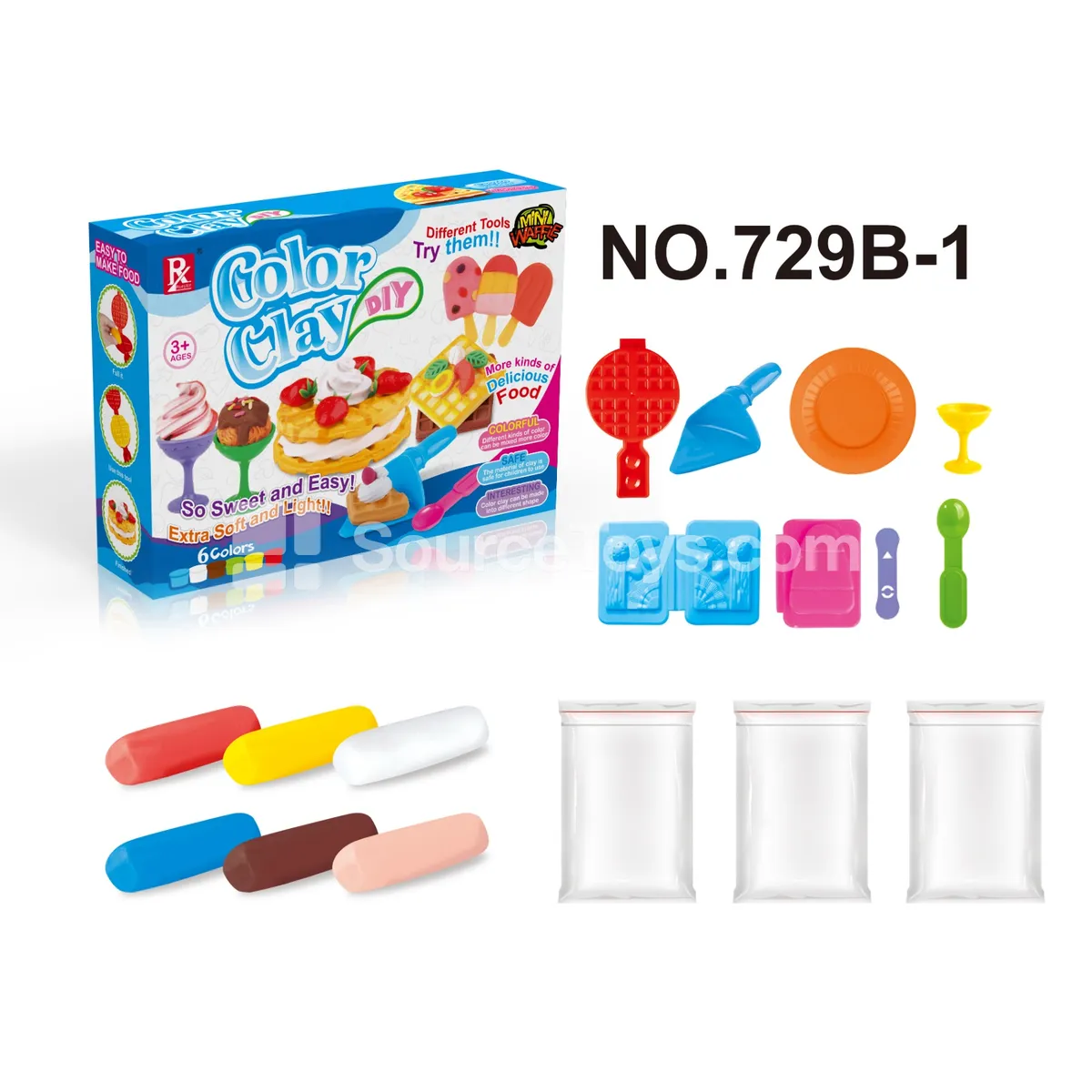 Mini Pizza Pretend-Play Clay Set