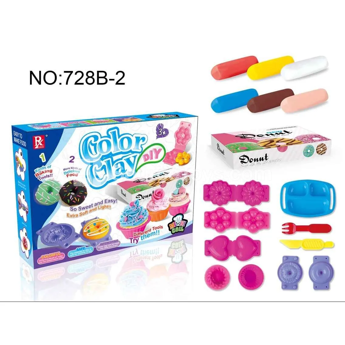 Mini Donut Pretend-Play Clay Set