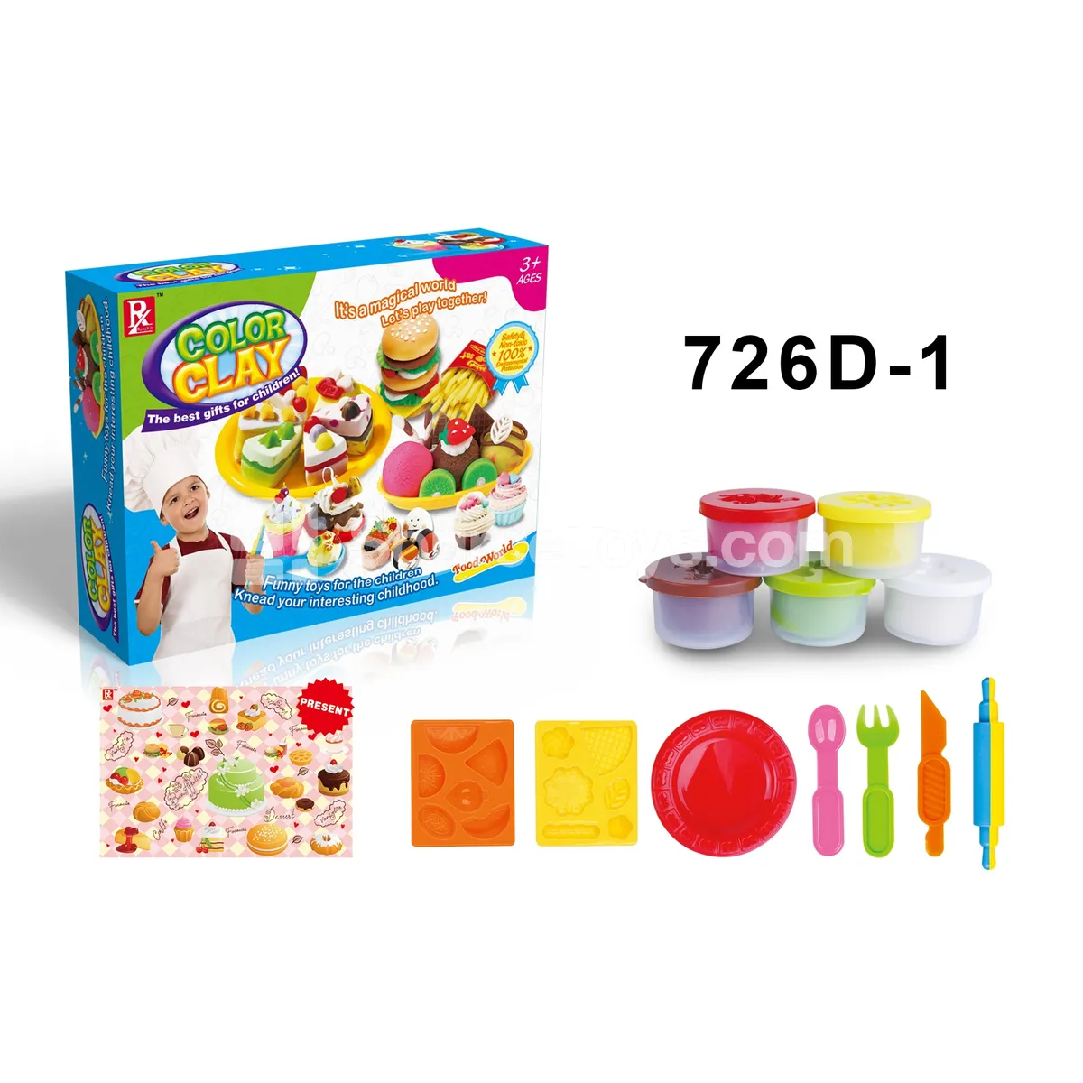 Food Paradise Pretend-Play Modeling Clay Set Food Paradise Pretend-Play Modeling Clay Set