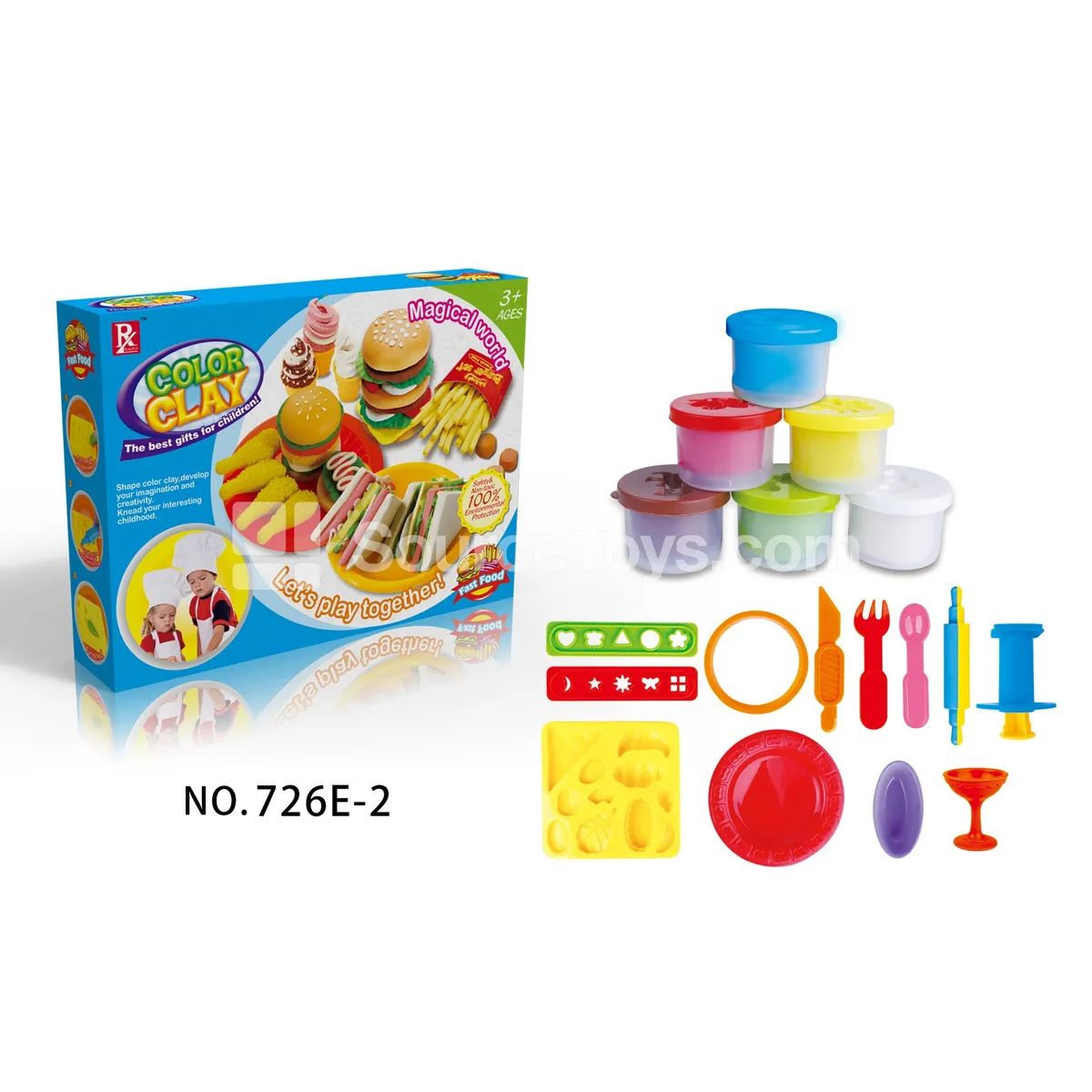 Fast Food Pretend-Play Clay Set