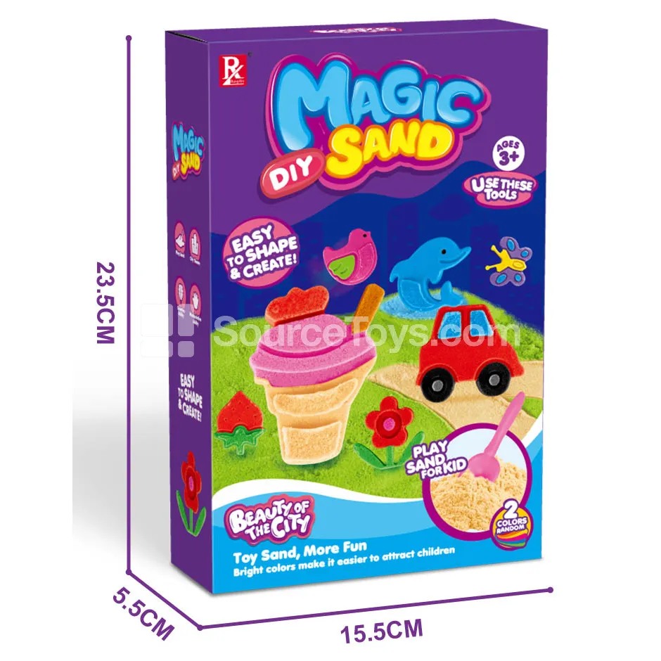 City Beauty Pretend-Play Modeling Clay with Space Sand