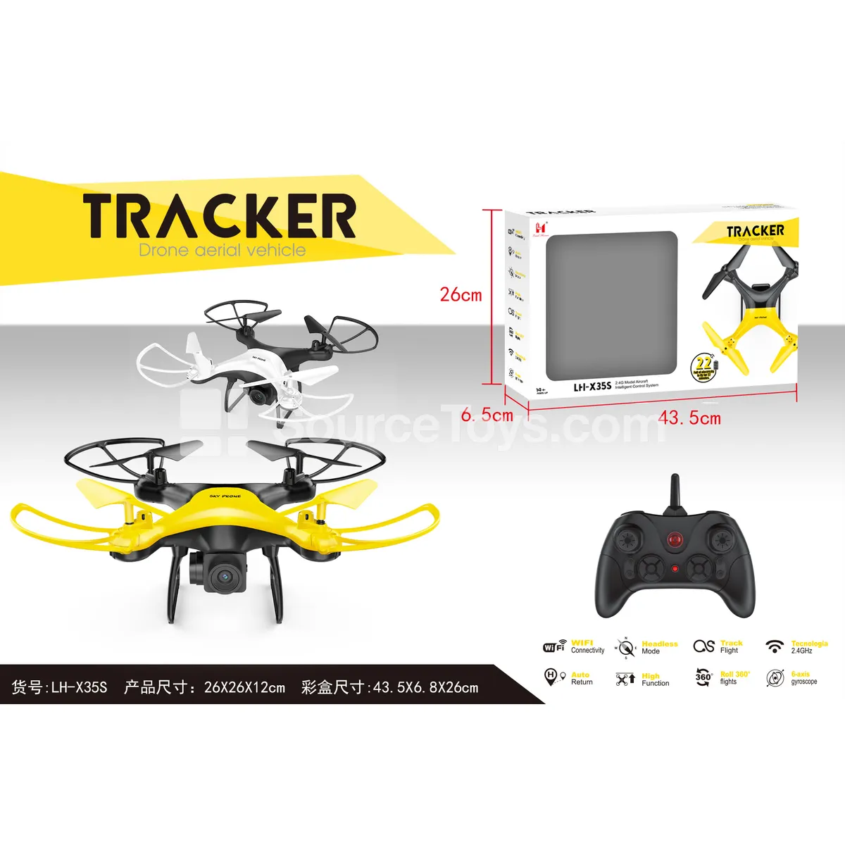 4-Axis Drone with Altitude Hold and 2MP WiFi Camera