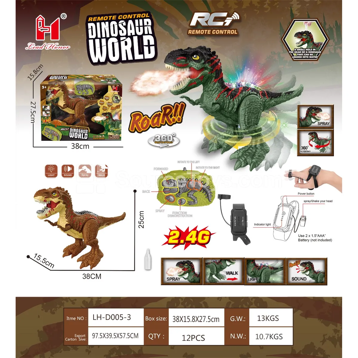 2.4G Remote Control T-Rex (Dual Control) 2.4G Remote Control T-Rex (Dual Control)
