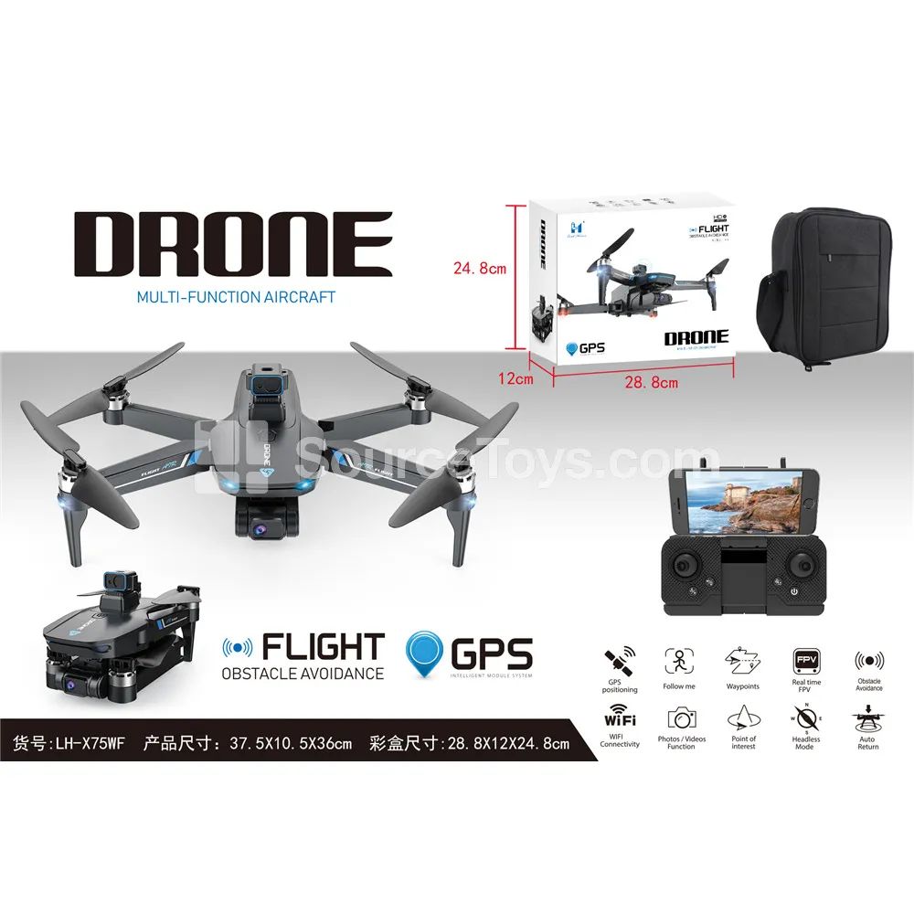 Brushless GPS Drone with Laser Obstacle Avoidance