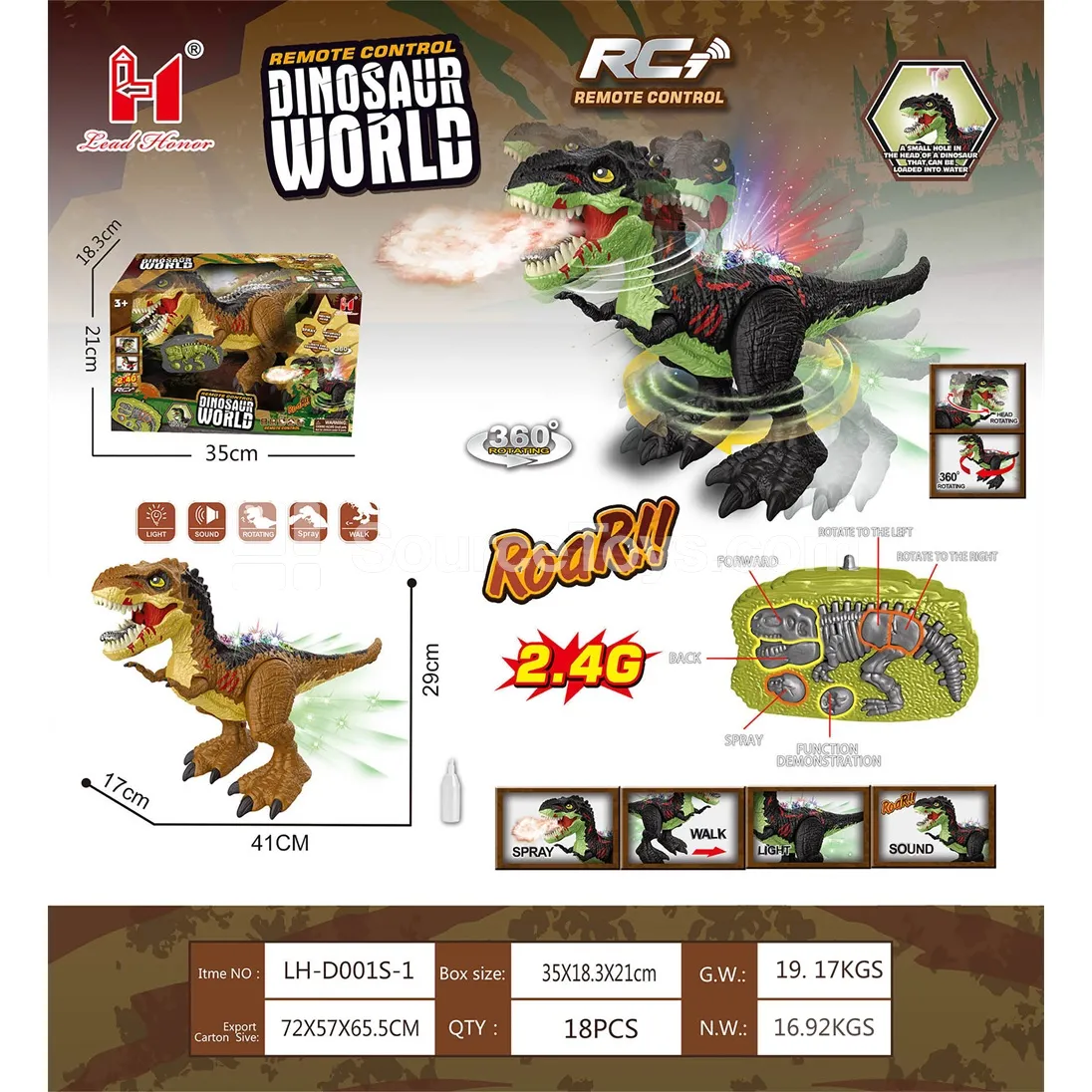 2.4G Remote Control T-Rex Dinosaur 2.4G Remote Control T-Rex Dinosaur