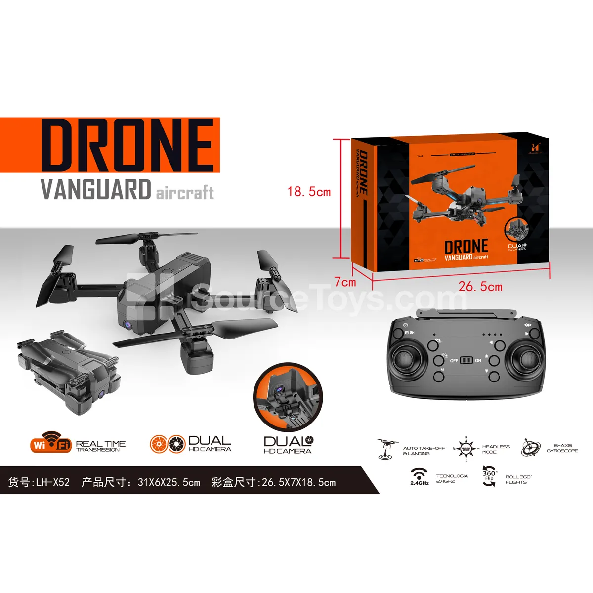 Dual-Camera Quadcopter Drone Dual-Camera Quadcopter Drone
