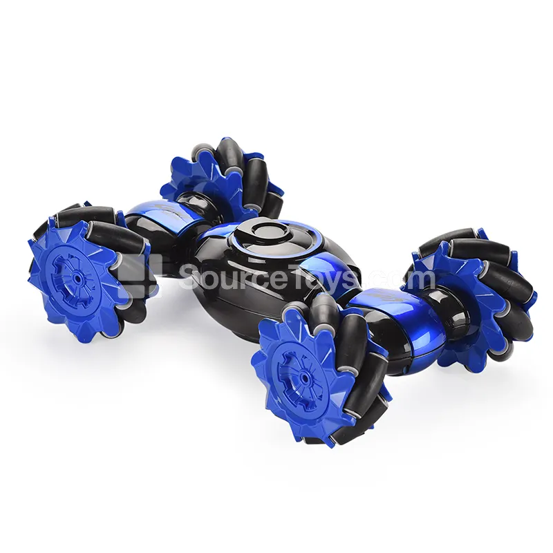 Twisting Stunt Car with Remote & Watch Control - Blue Twisting Stunt Car with Remote & Watch Control - Blue