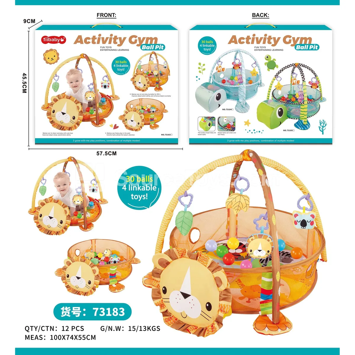 Baby Lion Play Mat Rectangle Baby Lion Play Mat Rectangle