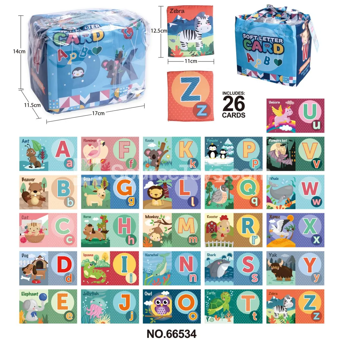 26-Letter Card Cloth Book