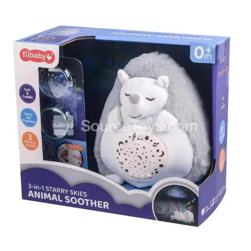 Hedgehog Soother Plush with Colorful Projection Hedgehog Soother Plush with Colorful Projection