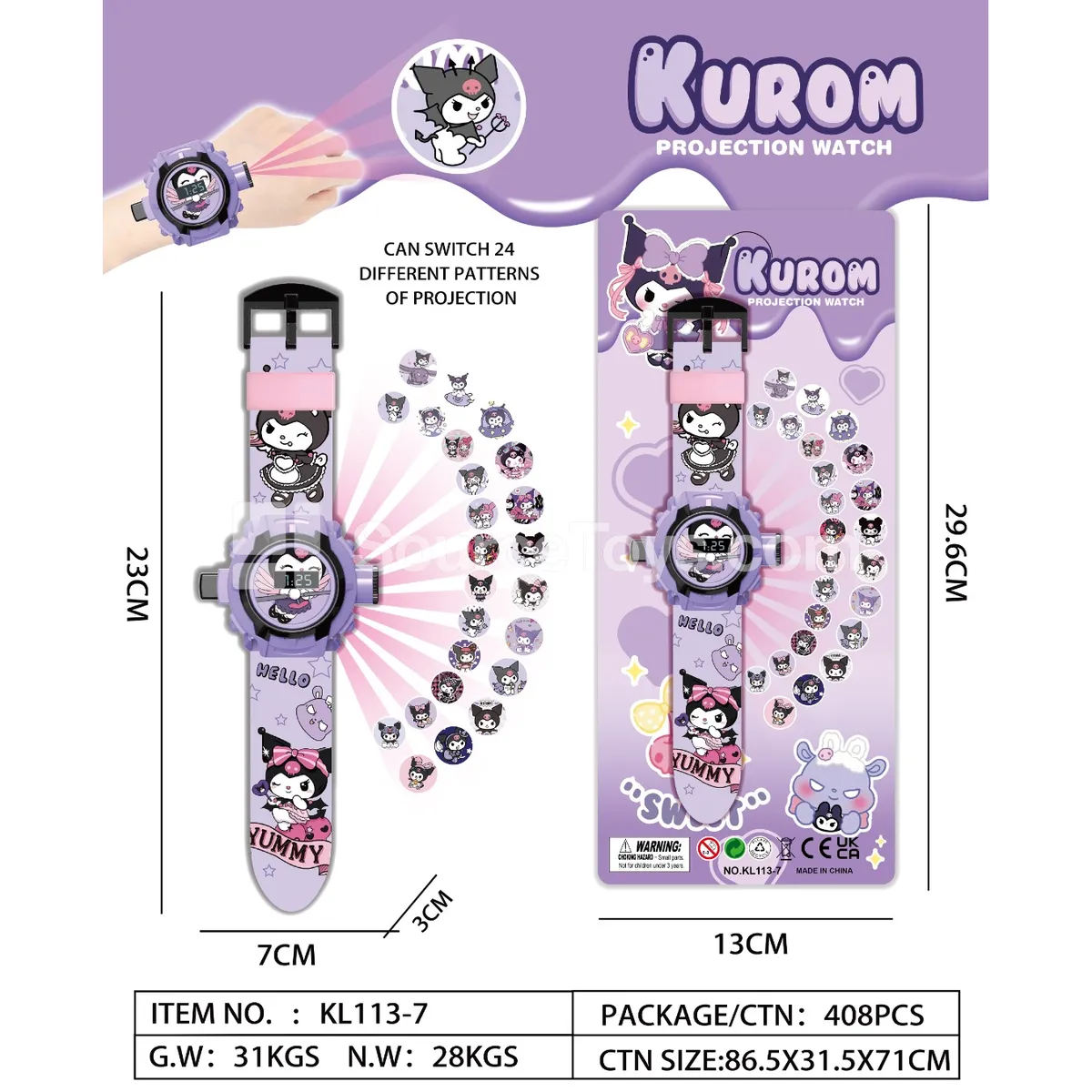 Projection Watch Fashion Doll Accessory Projection Watch Fashion Doll Accessory