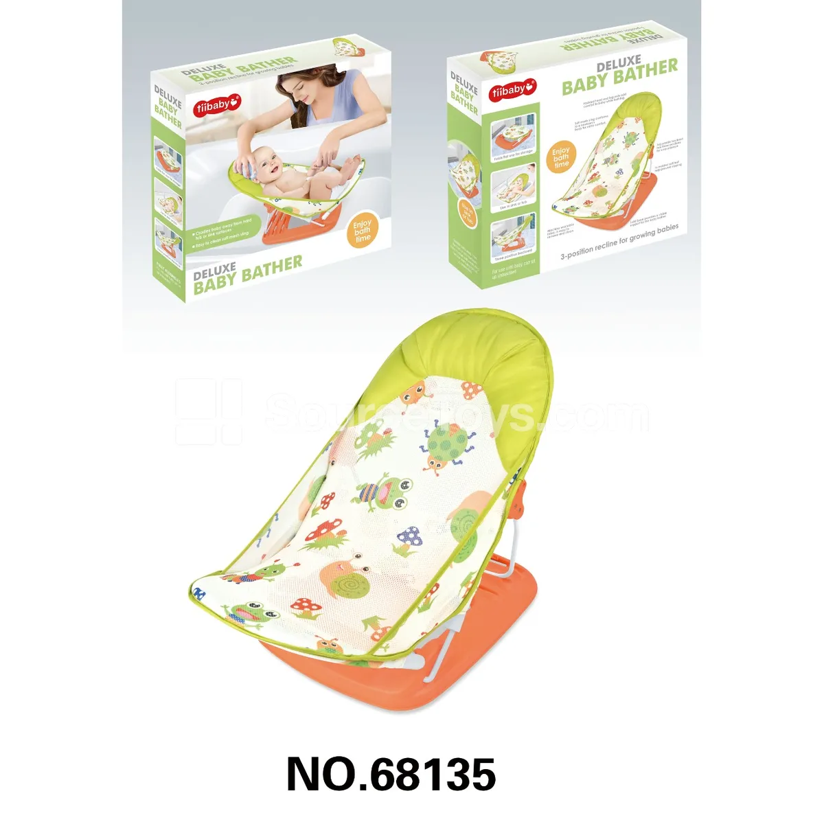 Baby Bath Chair with Pillow / Green