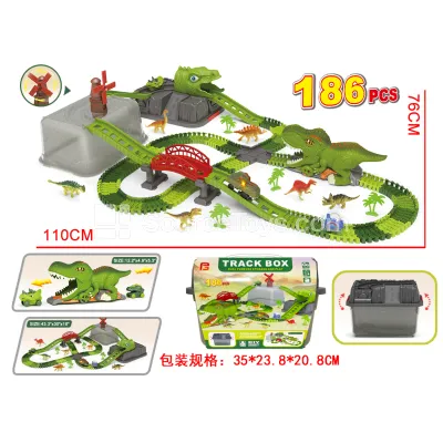 Dinosaur Track Playset with Storage Bucket Dinosaur Track Playset with Storage Bucket