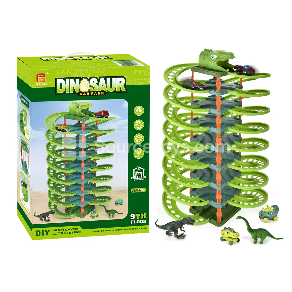 Electric Dinosaur Car Parking Lot Electric Dinosaur Car Parking Lot