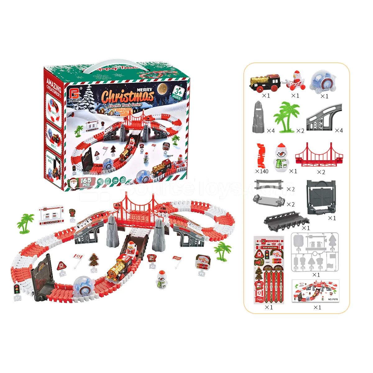 Christmas Train Track Set