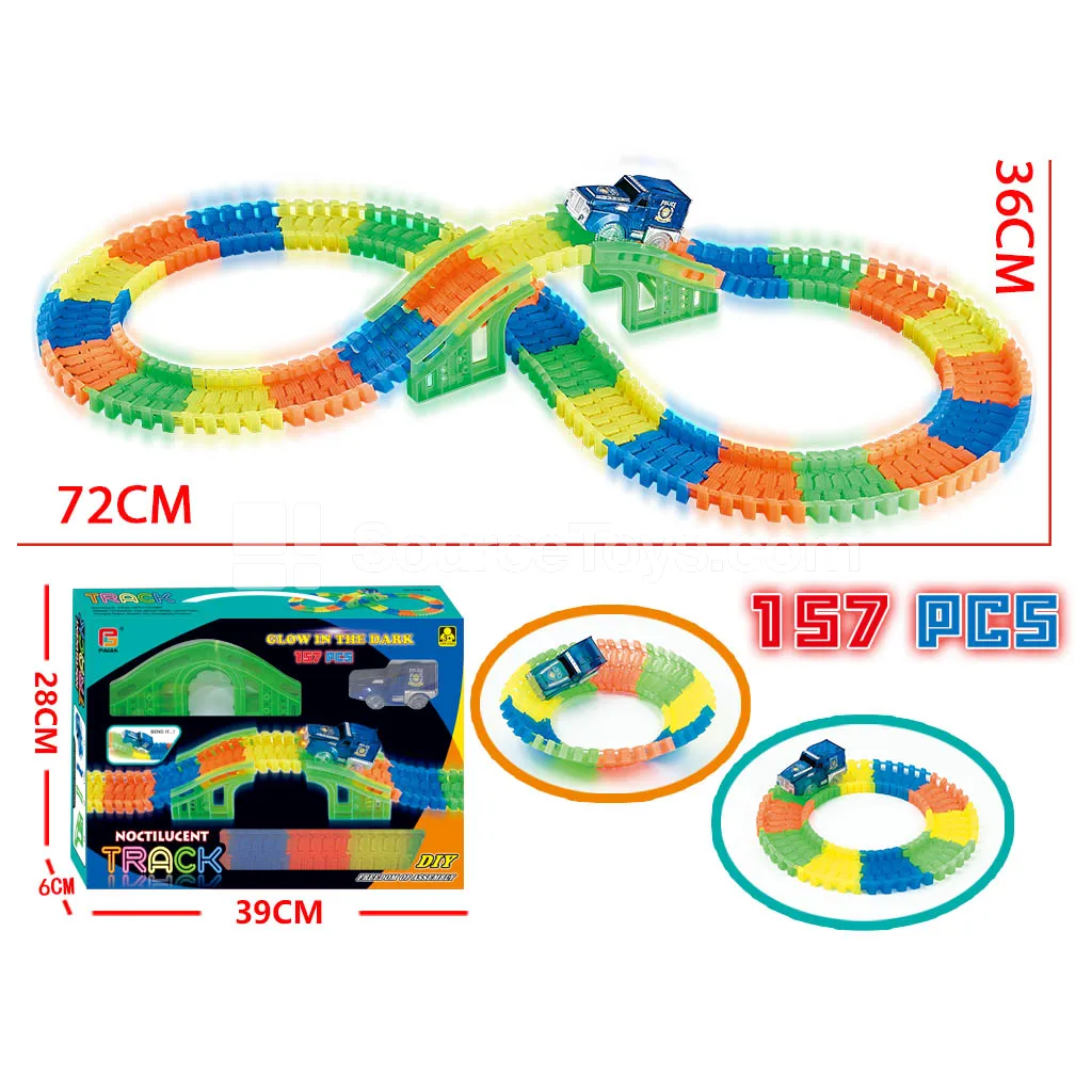 Electric Luminous Track Car Set