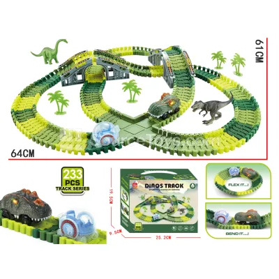 Assembly Electric Dinosaur Track Cars Set (Dual-Car Configuration) Assembly Electric Dinosaur Track Cars Set (Dual-Car Configuration)