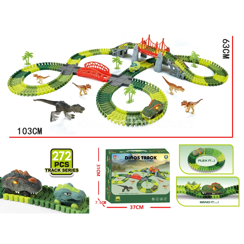 Electric Dinosaur Track Car