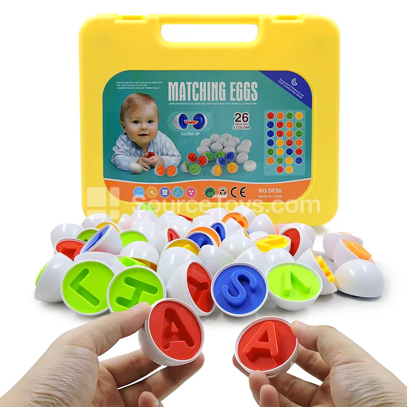 Alphabet Matching Eggs (Color & Pattern Recognition)