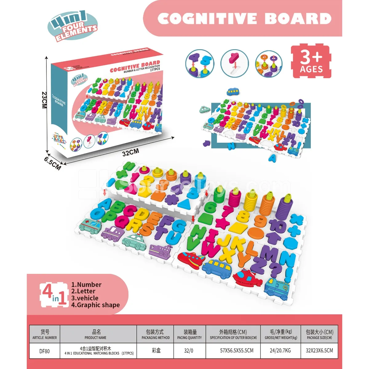 4-in-1 Building Blocks (177 PCS)