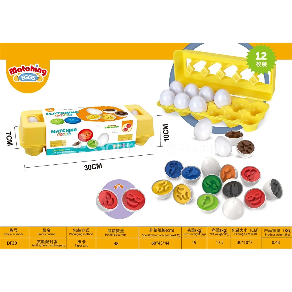 Emotion Matching Eggs – Educational Pretend-Play Toy