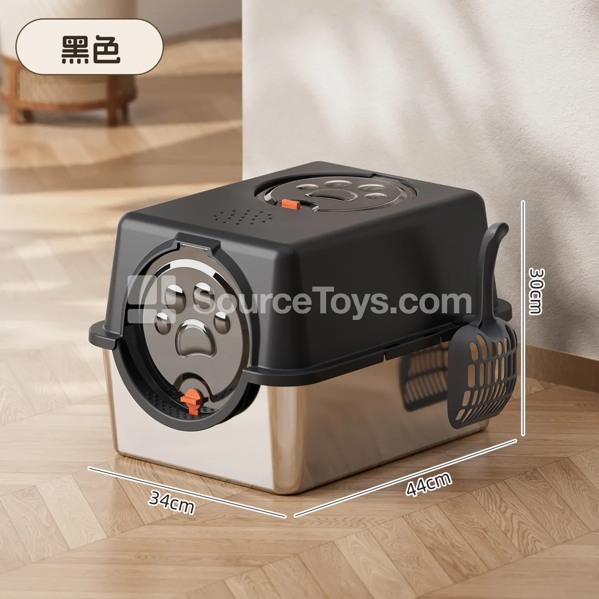 Enclosed Stainless Steel Cat Litter Box Enclosed Stainless Steel Cat Litter Box