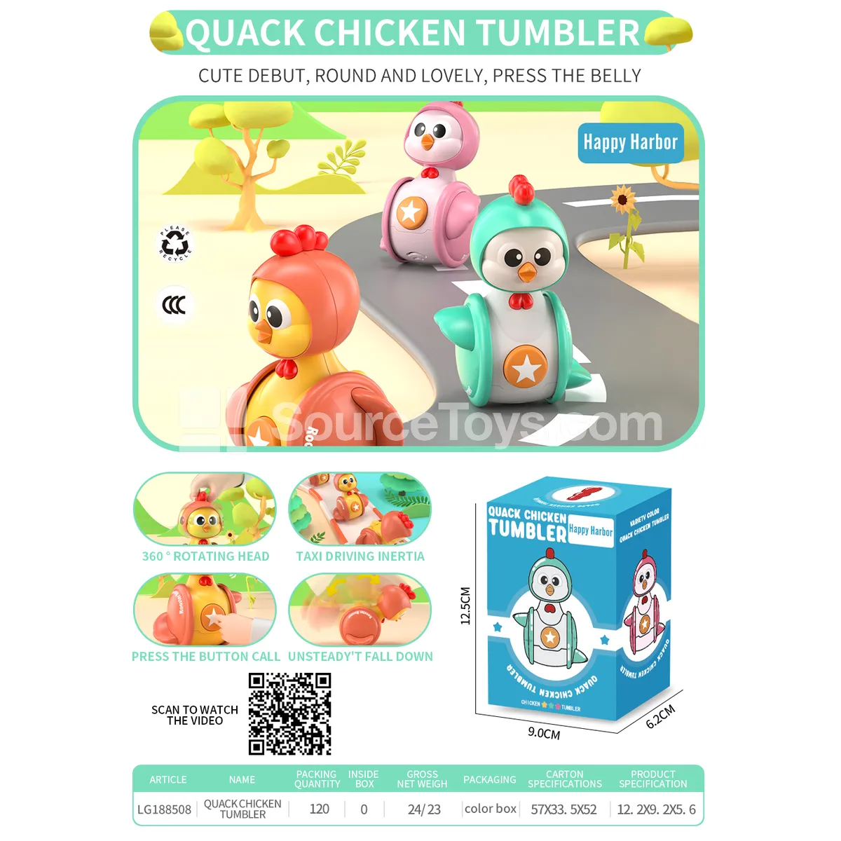 Chick Slide Rocker Early Educational Toy Chick Slide Rocker Early Educational Toy