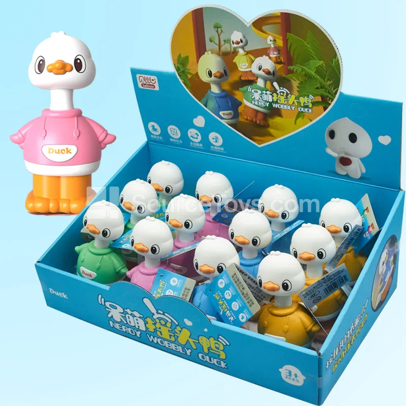 Push-and-Slide Inertia Duck Toy in Display Box for Toddlers - Educational Push-and-Slide Inertia Duck Toy in Display Box for Toddlers - Educational