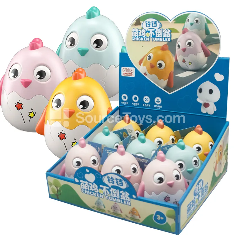 Display Box Baby Rattle Toy with Bell - Non-Tip Design Display Box Baby Rattle Toy with Bell - Non-Tip Design