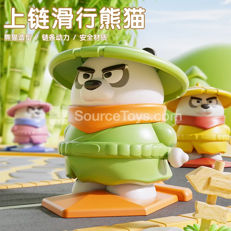 Wind-Up Inertia Panda Car Wind-Up Inertia Panda Car
