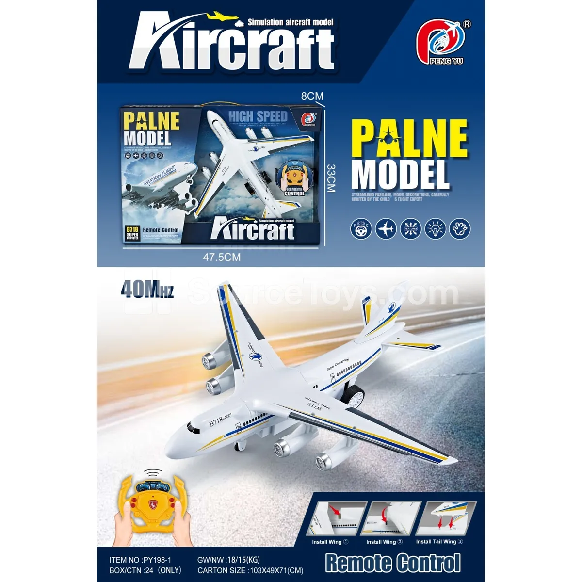 4-Channel RC Transport Plane