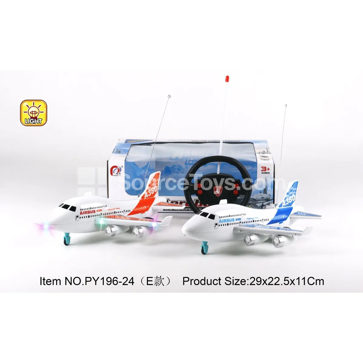 RC A380 Passenger Plane with 3-Color Lights RC A380 Passenger Plane with 3-Color Lights