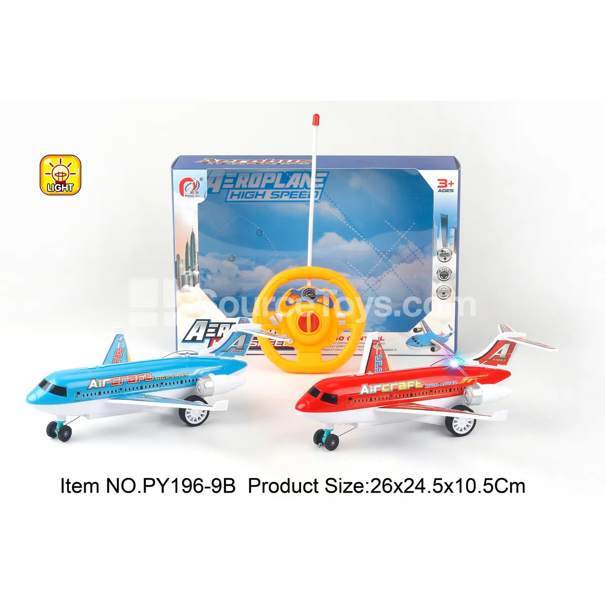 2-Channel Remote Control Passenger Plane with Lights 2-Channel Remote Control Passenger Plane with Lights